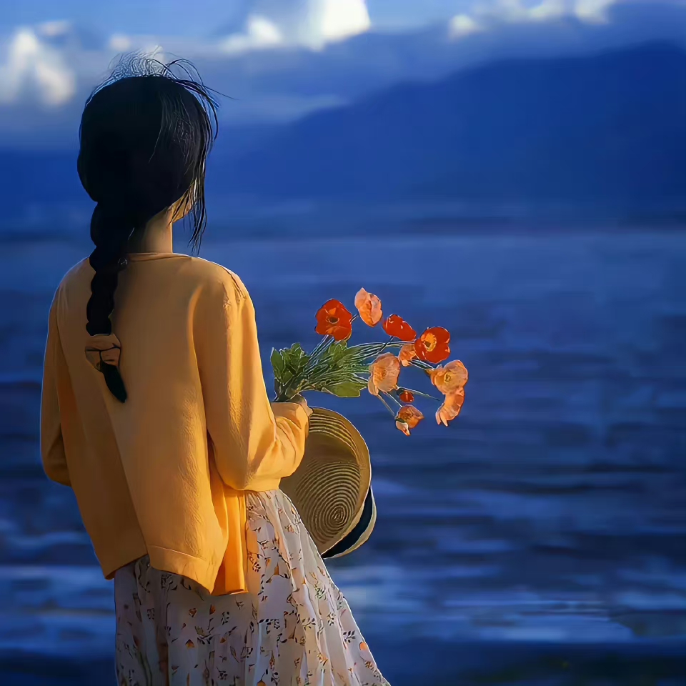 美女头像一个人_美女头像图片