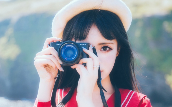 美女照片_美女照片手机挡脸头像