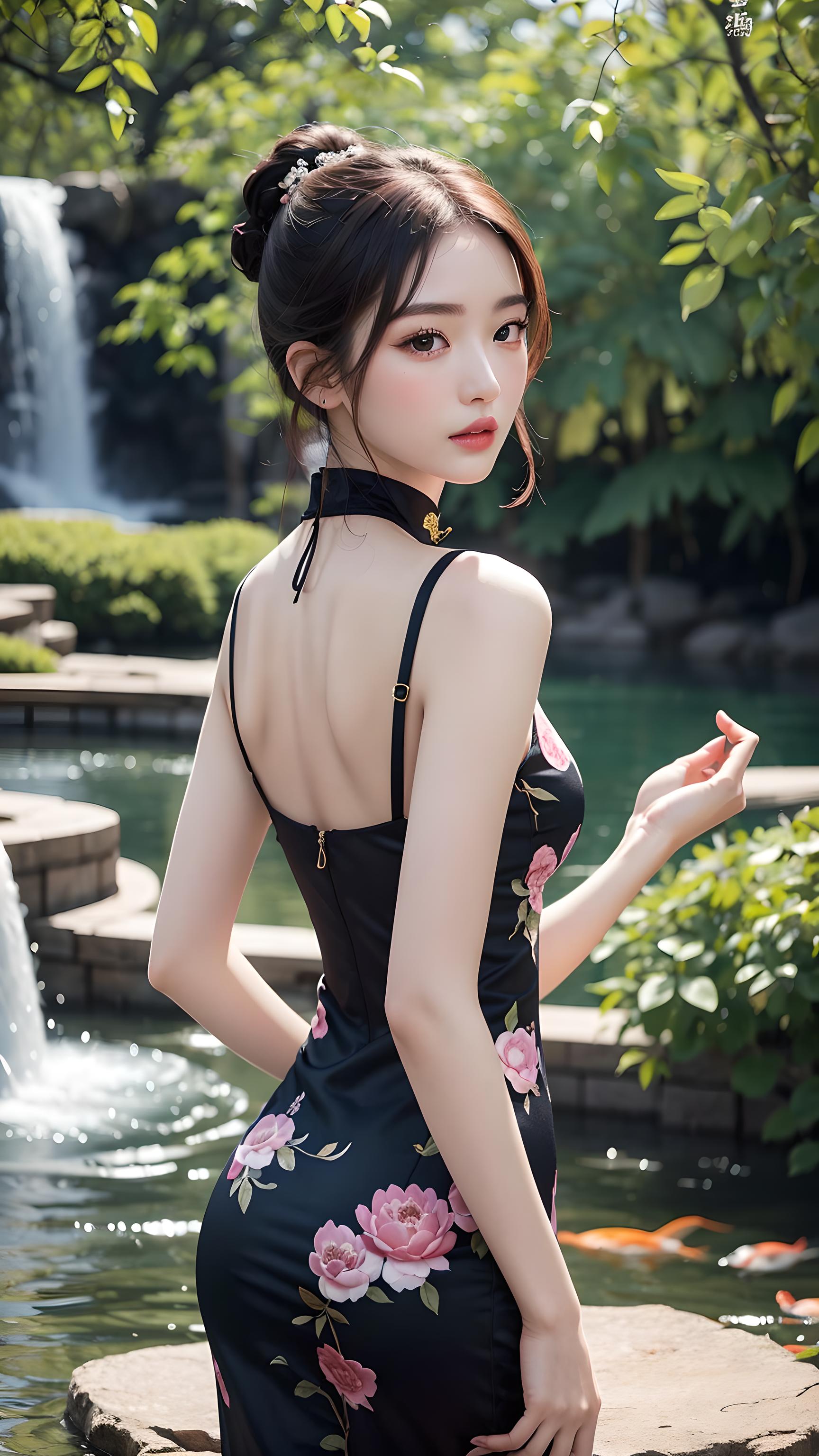 美女壁纸_美女照片背影侧面唯美